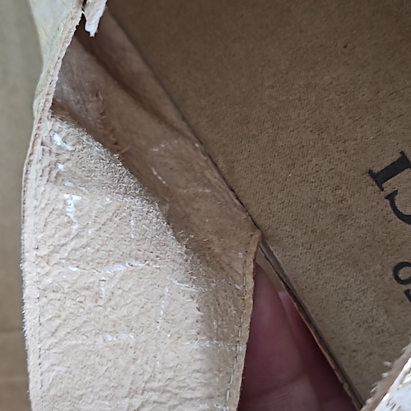 Sesto Meucci Sabita metalluc shimmery tan/gold sandals-9 - Picture 10 of 10